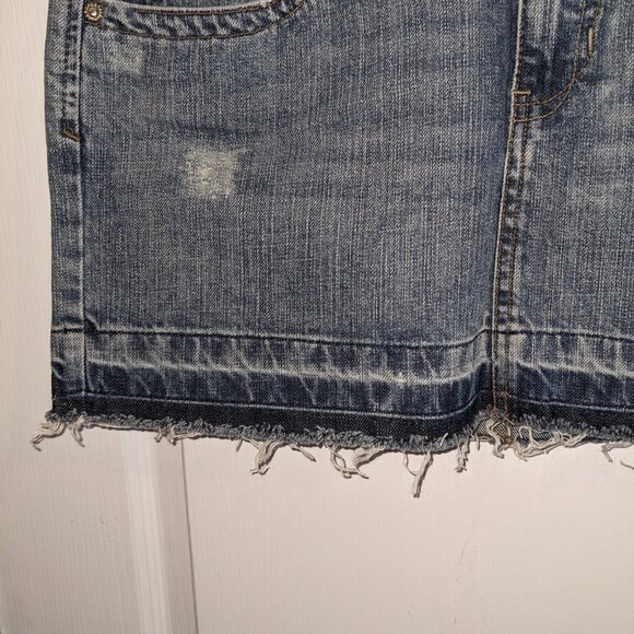 Aeropostale Cutoff Denim Skirt Sz 11/12 - Picture 5 of 5